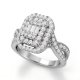 Engagement Ring Crystals Titanium steel