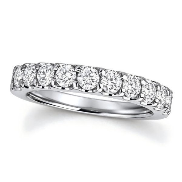 Diamond Anniversary Band 1 ct tw Round-cut 14K White Gold