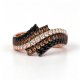 Crystal Ring Strawberry Copper and zinc alloy